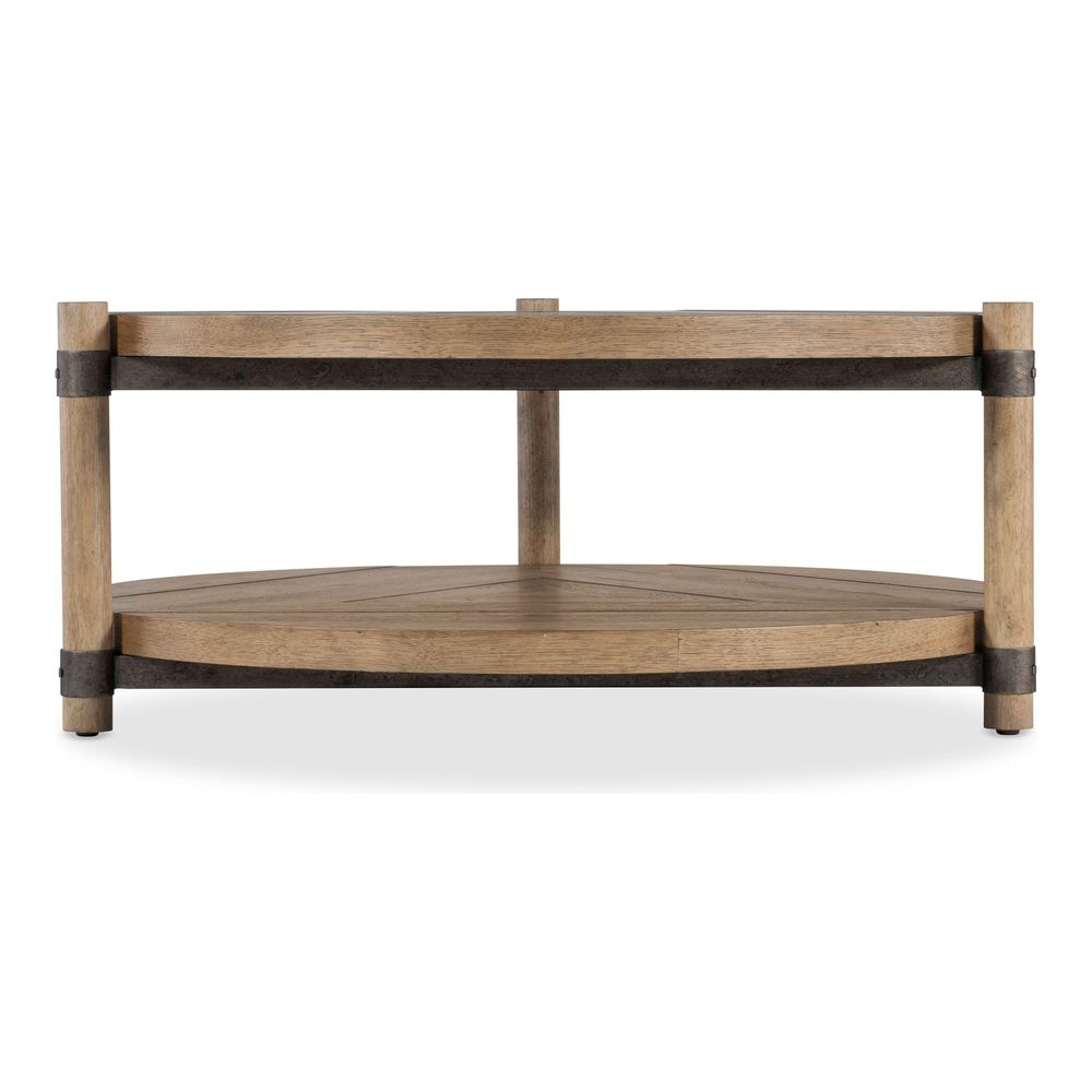 Terrace Row Round Cocktail Table - Light Wood