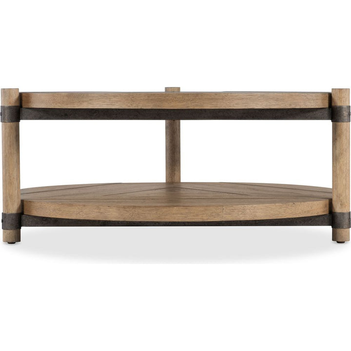 Coffee Tables Vineyard Row Round Cocktail Table - Light Wood