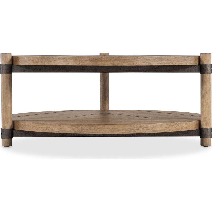 Coffee Tables Vineyard Row Round Cocktail Table - Light Wood