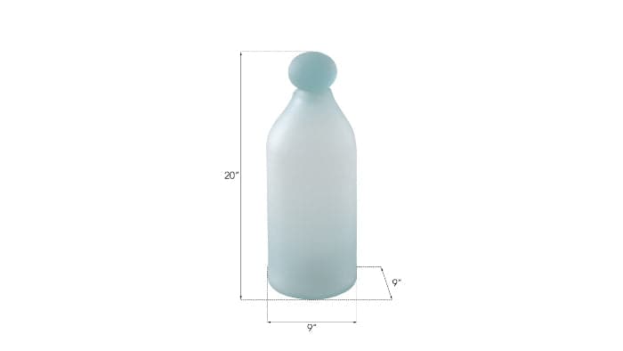 Frosted Glass Bottle, Small / Medium-Phillips Collection-PHIL-ID66325-Decorative ObjectsSmall-3-France and Son