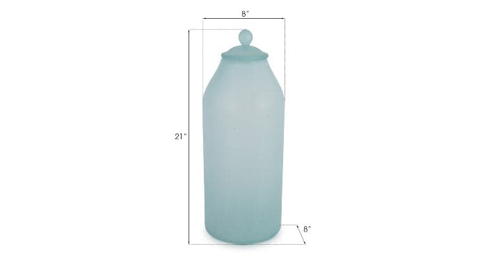 Frosted Glass Bottle, Small / Medium-Phillips Collection-PHIL-ID66325-Decorative ObjectsSmall-7-France and Son