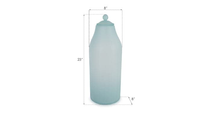 Frosted Glass Bottle Large-Phillips Collection-PHIL-ID74393-Decorative Objects-2-France and Son