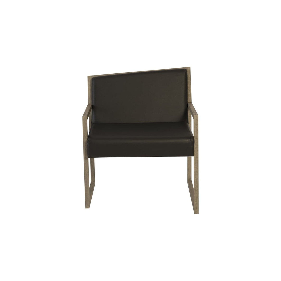 Ladder Slant Arm Chair-Phillips Collection-PHIL-ID96176-Lounge ChairsGray/Silver - Left-10-France and Son