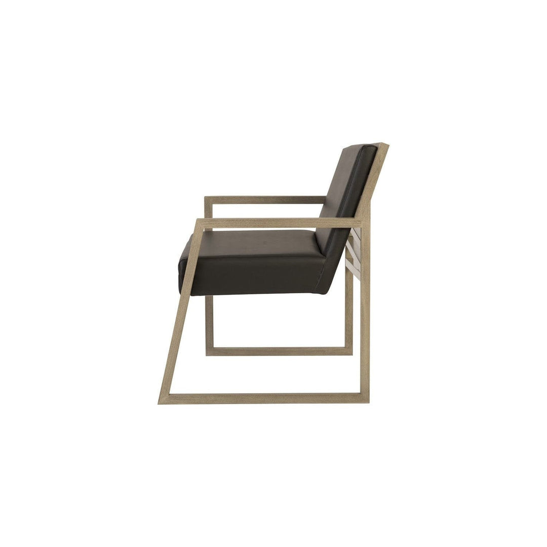 Ladder Slant Arm Chair-Phillips Collection-PHIL-ID94277-Lounge ChairsBrown/White - Right-8-France and Son