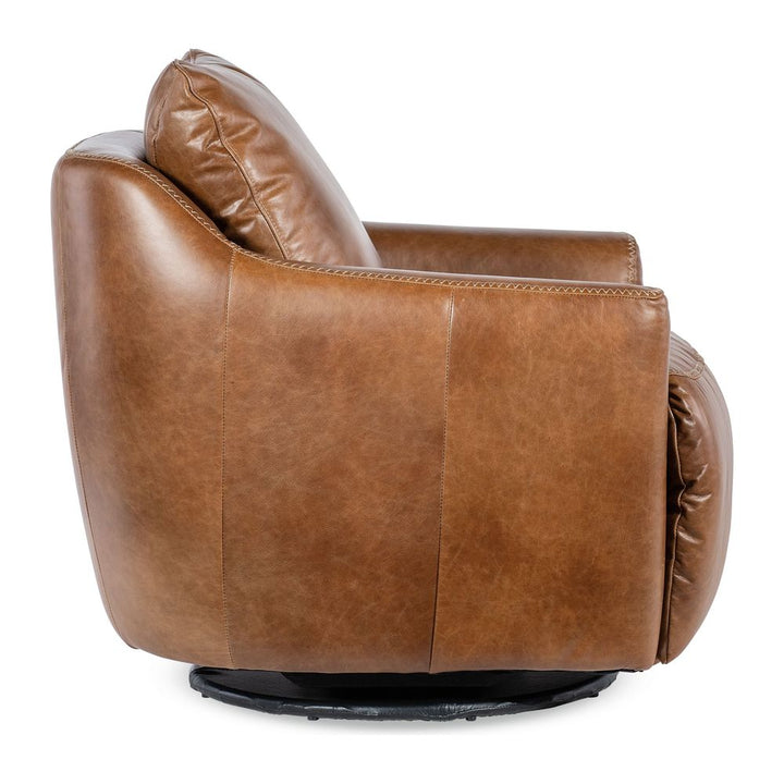 Jude Swivel w/Power Footrest - Brown