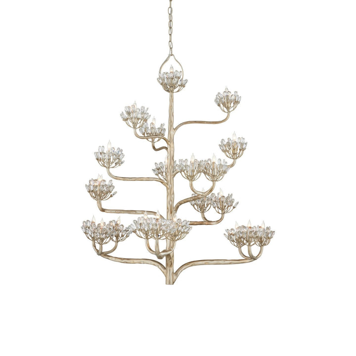 Agave Americana Silver Chandelier