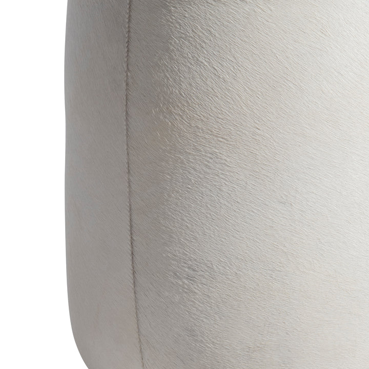 Ash Fabric Ottoman