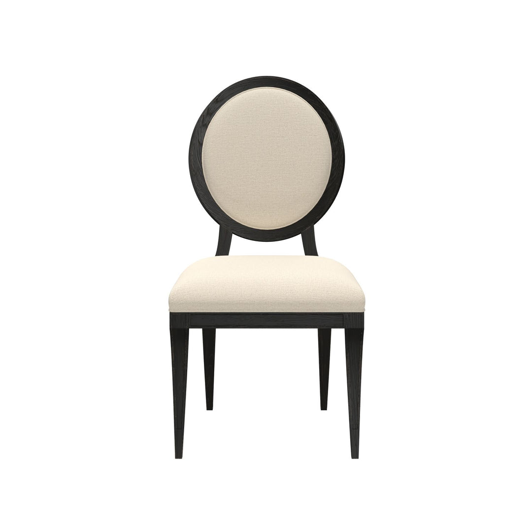 Atrium Dining Side Chair — hand rubbed black with undertones of brown
