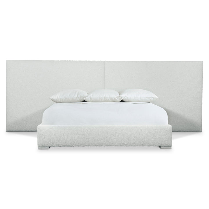 Solaria King Dual Headboard Fully Upholstered Panel Bed