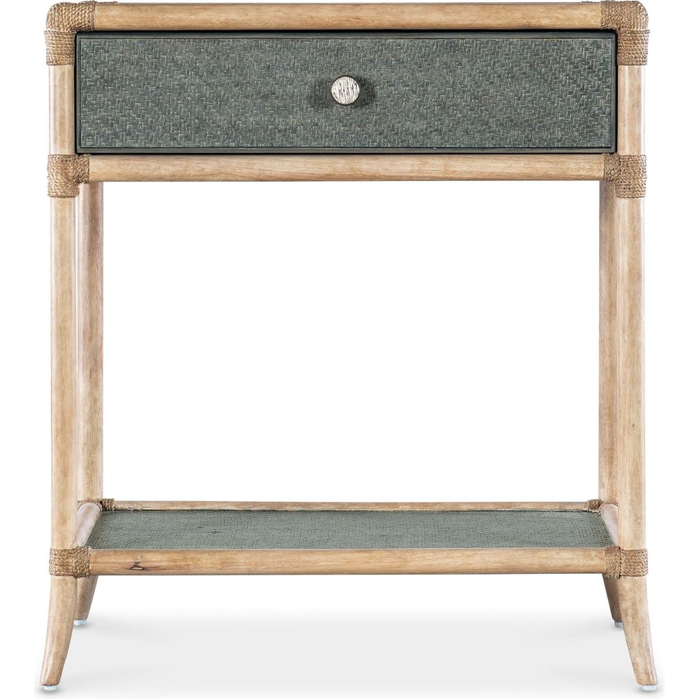 Nightstands Retreat Pole Rattan Bedside Table - Blues