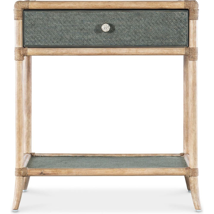 Nightstands Retreat Pole Rattan Bedside Table - Blues