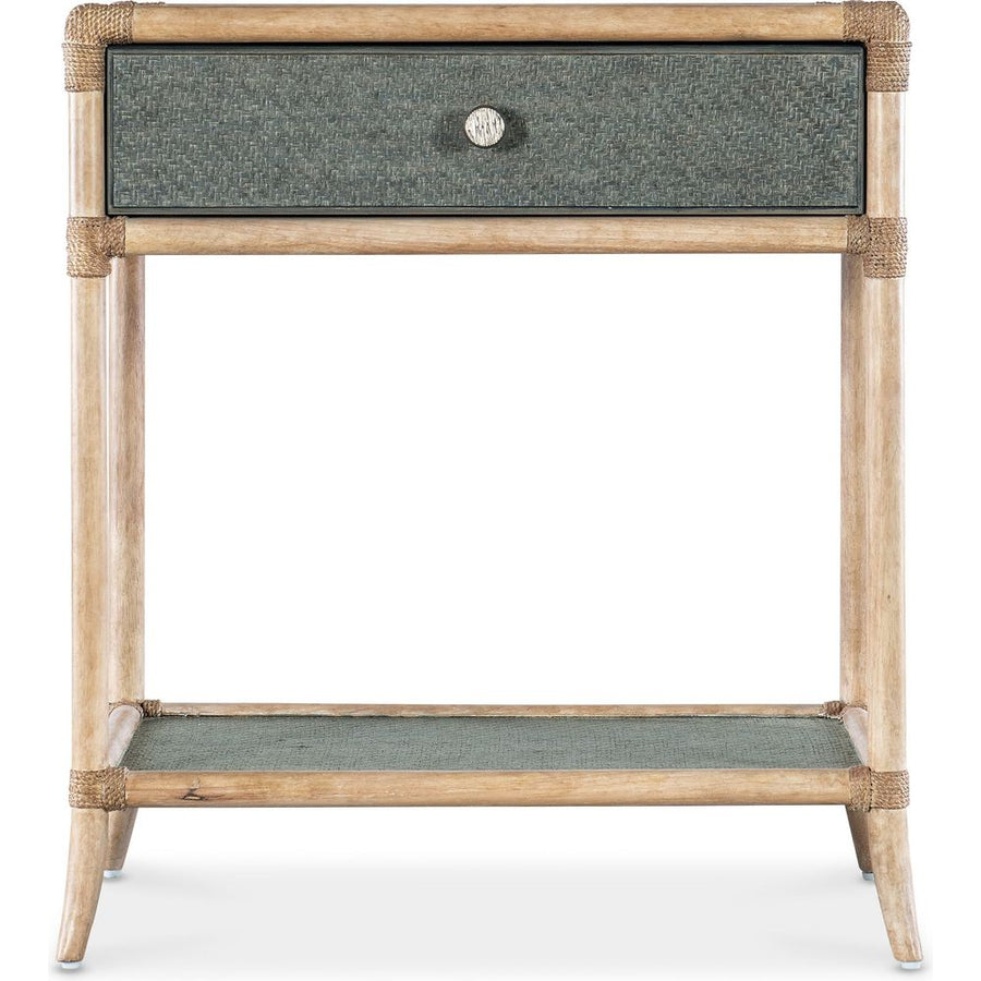 Nightstands Retreat Pole Rattan Bedside Table - Blues