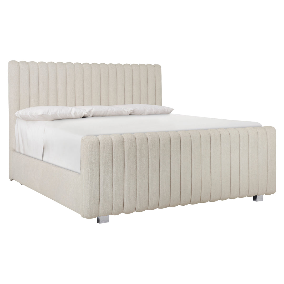 Silhouette Queen Channel Upholstered Panel Bed