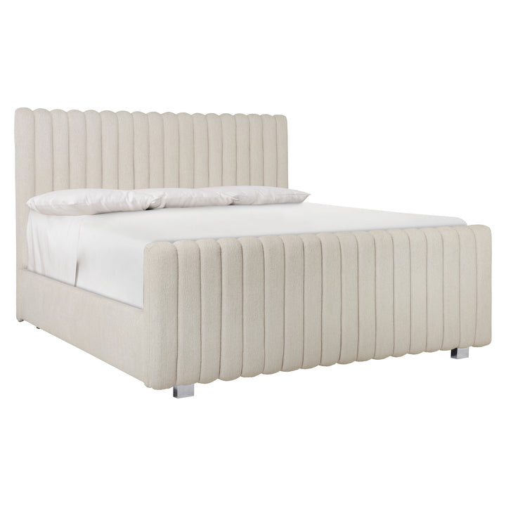 Silhouette Queen Channel Upholstered Panel Bed
