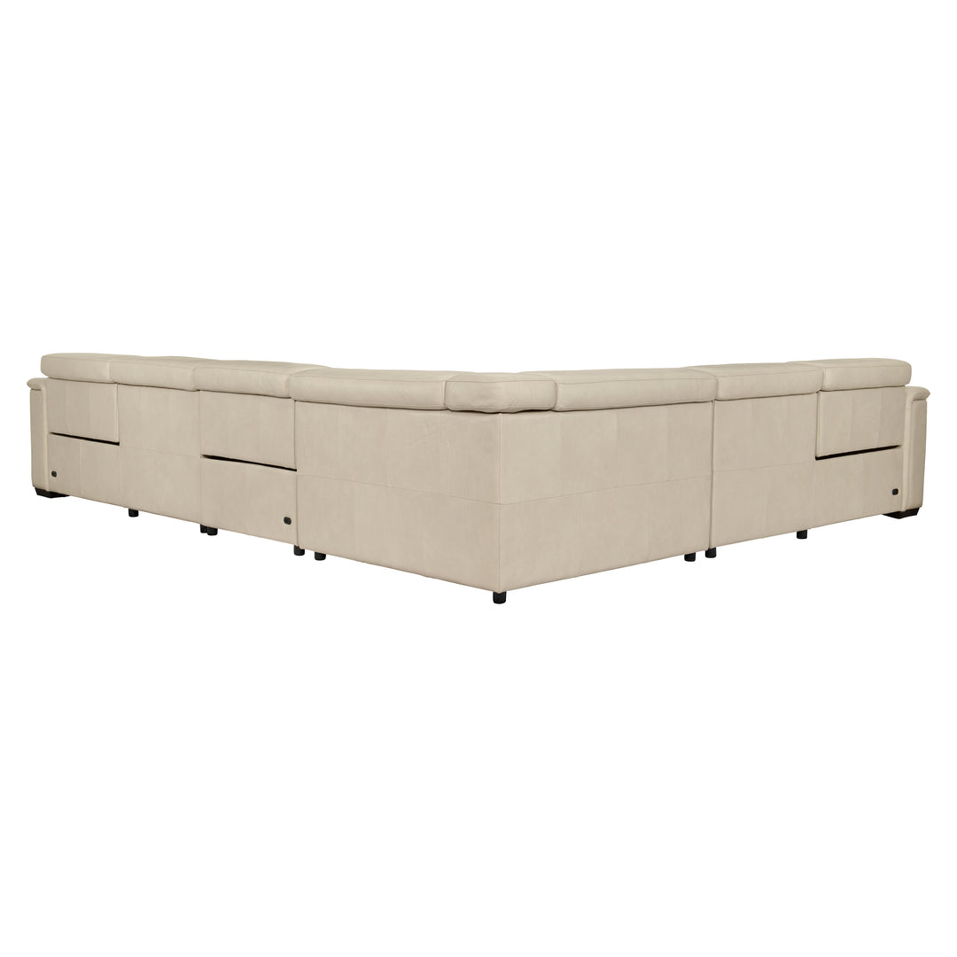 Lioni Leather Power Motion Sectional Recliner