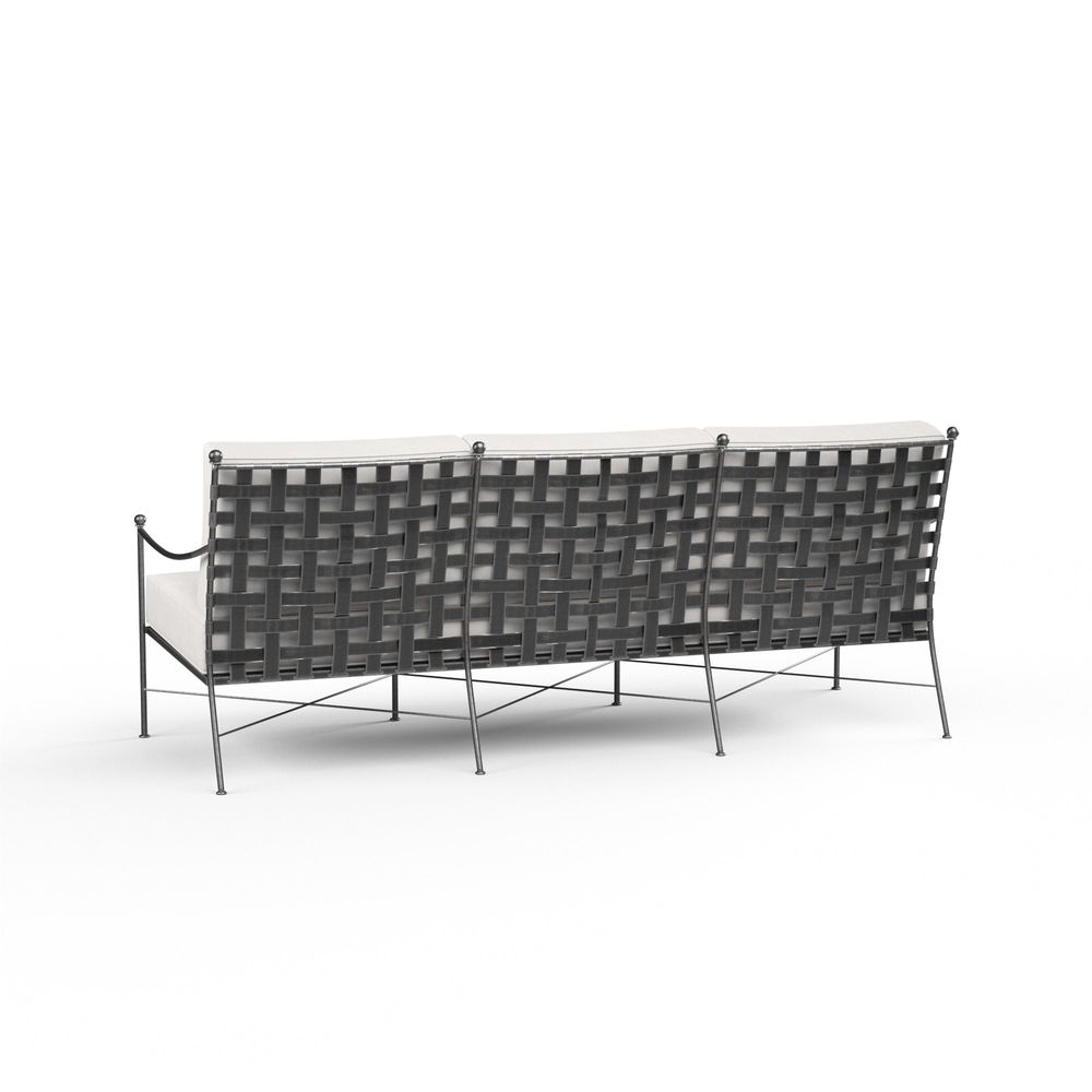 Outdoor Sofas and Sectionals Provence Sofa in Canvas Flax w/ Self Welt