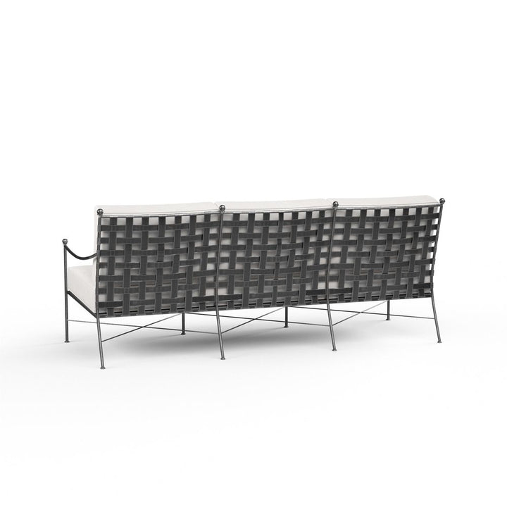Outdoor Sofas and Sectionals Provence Sofa in Canvas Flax w/ Self Welt