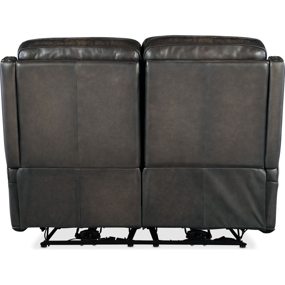 Hamilton Power Loveseat with Power Headrest - Grey