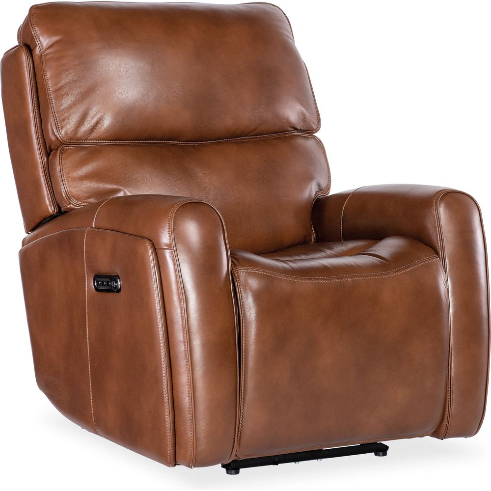 Crosby Zero Gravity Power Recliner with Power Headrest and Lumbar - Brown