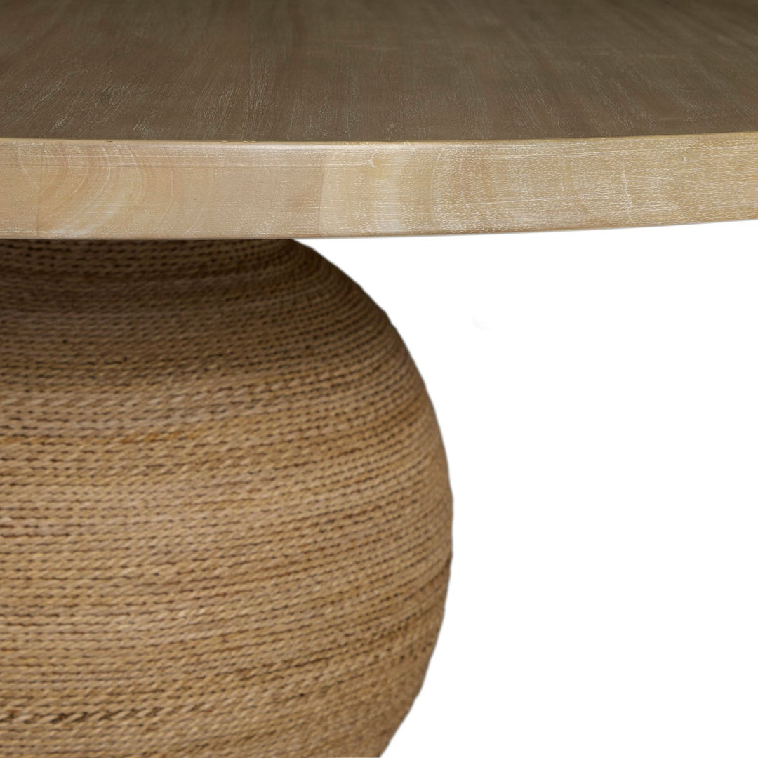 Triton Mahogany Circle Pedestal Dining Table - 54 In. W X 30.5 In. H