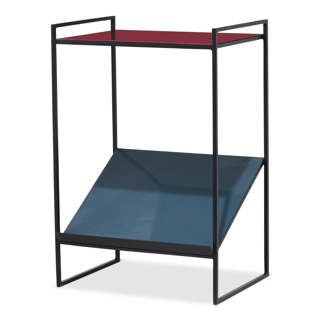 Noemi Enamel Magazine End Table