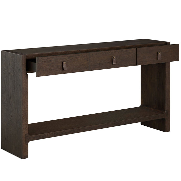 Rook Oak Rectangle Frame Console Table - Dusk, 60.5 In. W X 33.375 In. H