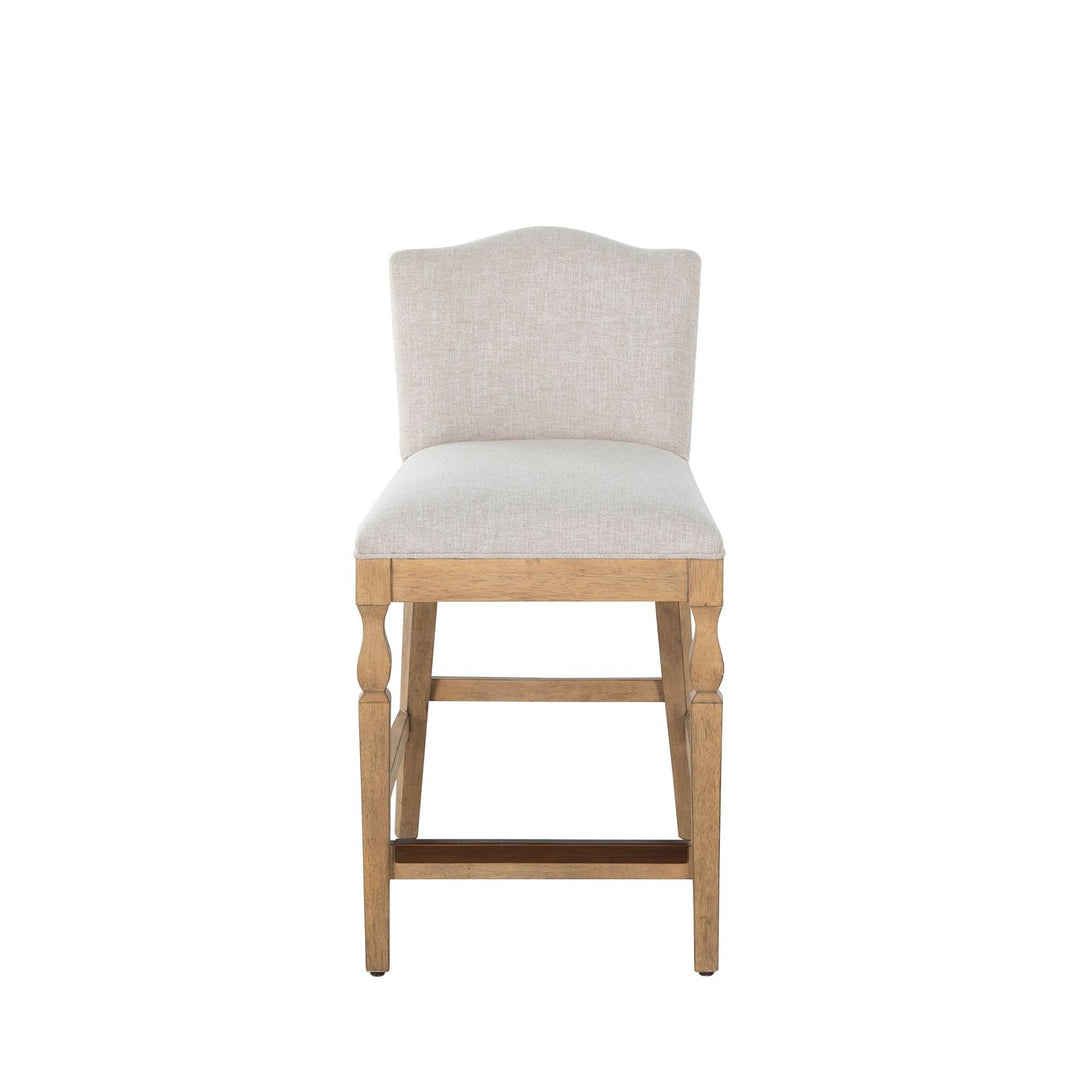 Gaston Upholstered Wooden Counter Stool