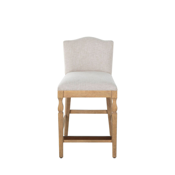 Gaston Upholstered Wooden Counter Stool