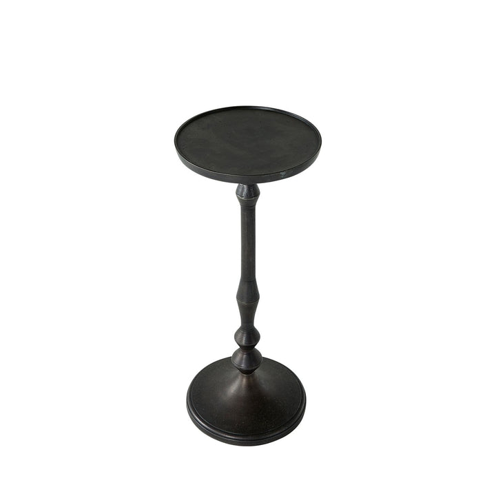 Dario Cast Aluminum Round Pedestal Drinking Table - 10 In. W X 24.75 In. H