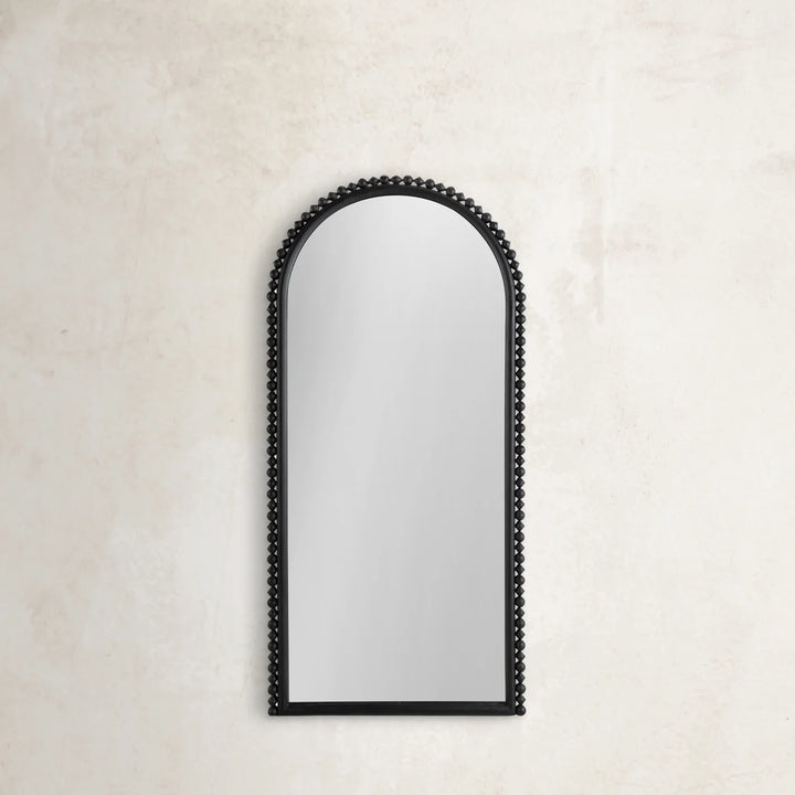 Belle Arch Full-Length Mirror - Plaster Black, 79.75 in. H x 25 in. W x 1.75 in. D