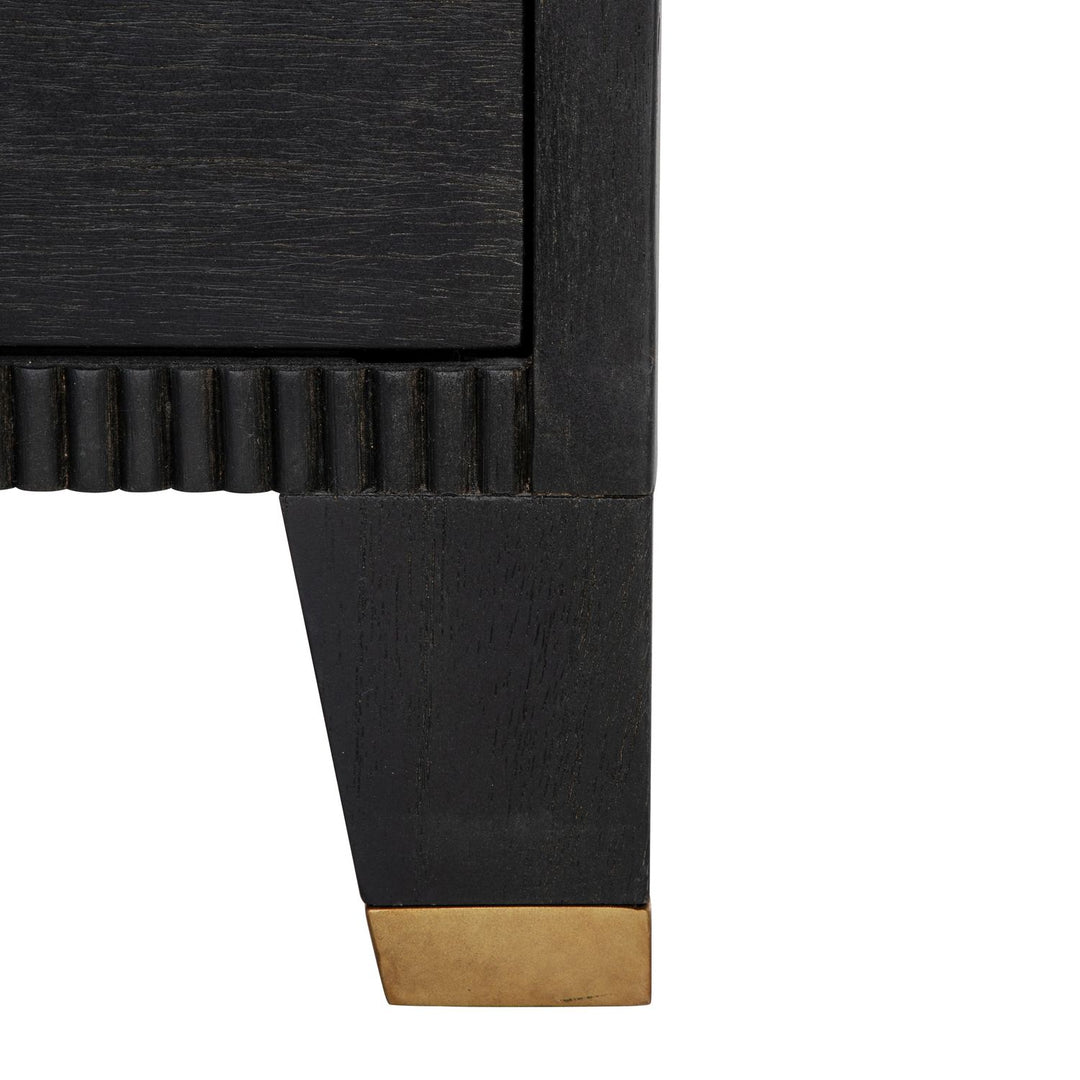 Maison Mindi Wood Chest - 4 Drawers, Brushed Black