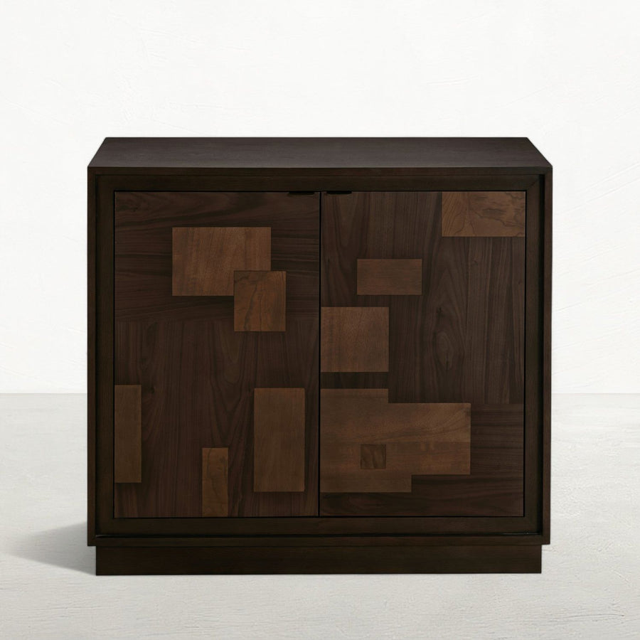 Elwood Assorted Wood Accent Chest - 2 Shelves, Dusk Sideboard