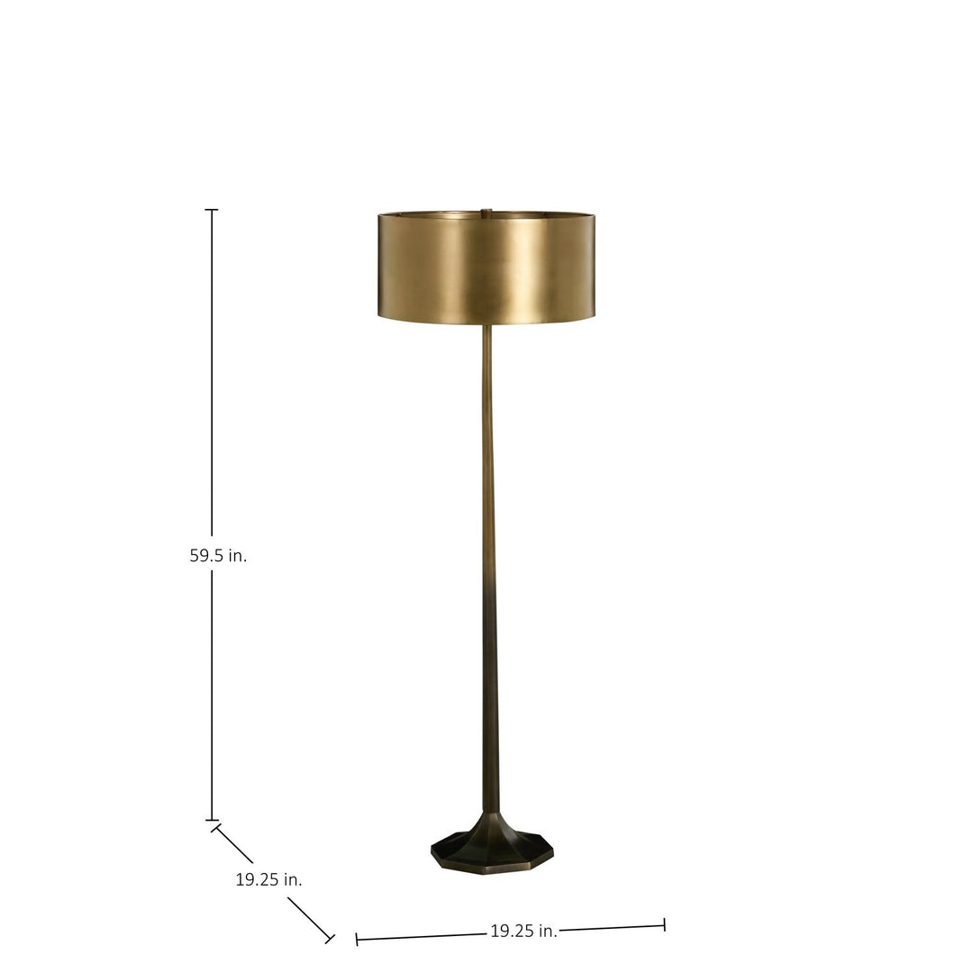 Ombre Faded Bronze Floor Lamp - 59.5 In. H