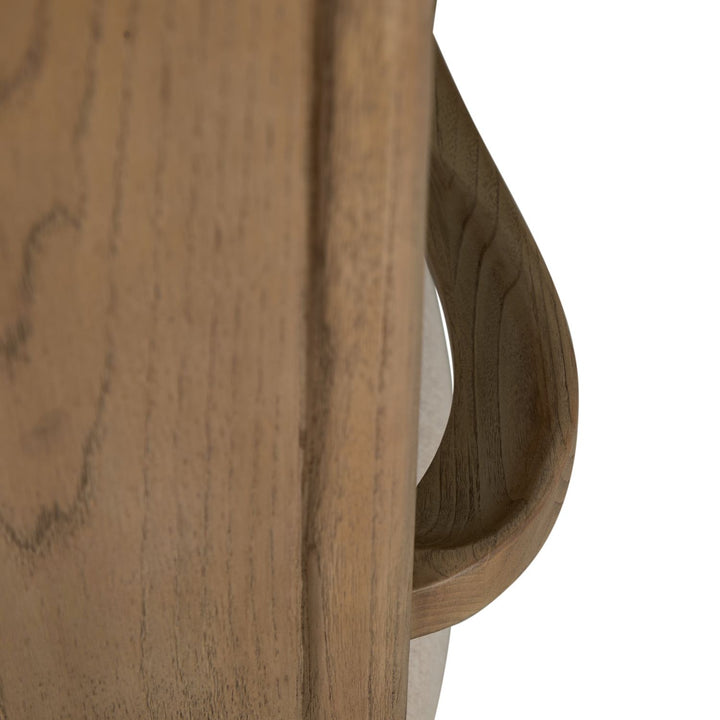 Highland Oak High Back Dining Arm Chair - Dawn