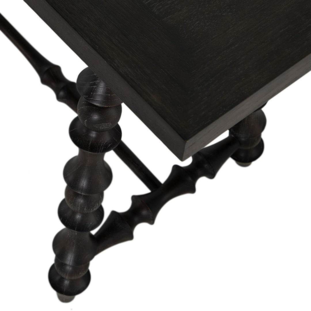 Kirkwood Mindi Veneer Rectangle Trestle Console Table - 70 In. W X 34.25 In. H