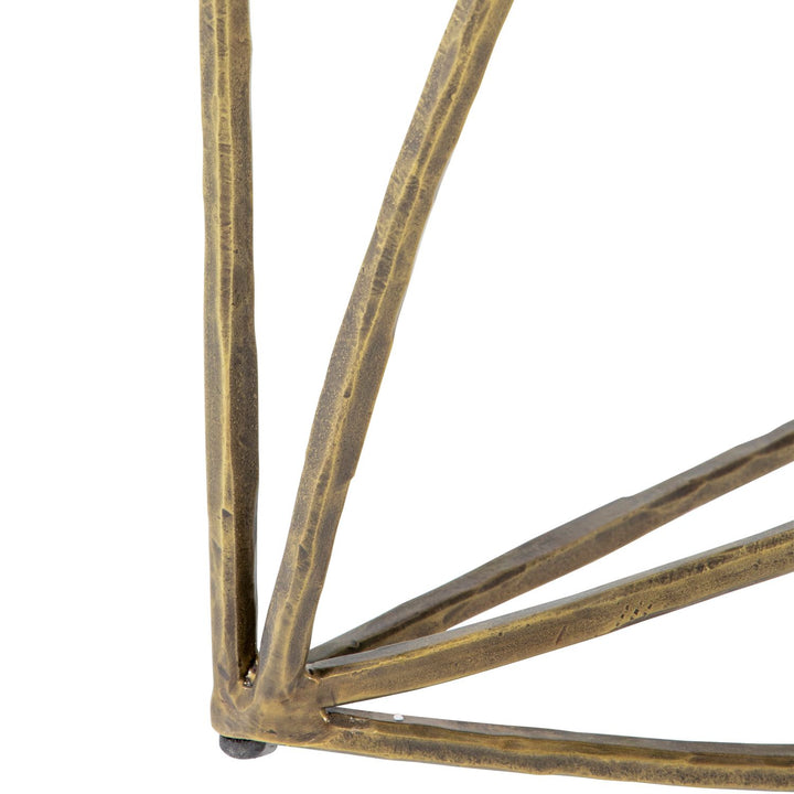 Wayland Iron Half-Circle Frame Console Table - 48 In. W X 31.25 In. H