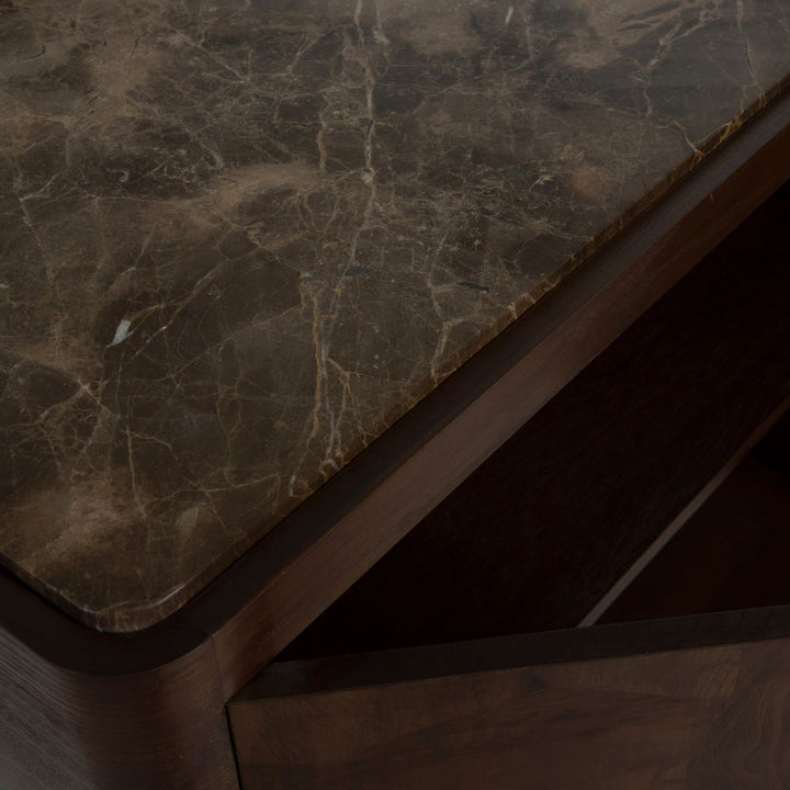 Summit Ash Burl Sideboard - 2 Shelves, Dusk