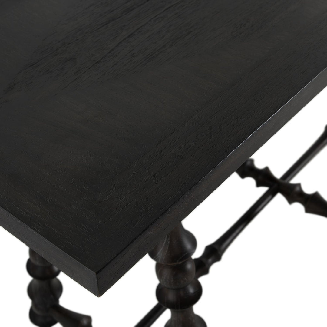Kirkwood Mindi Veneer Rectangle Trestle Console Table - 70 In. W X 34.25 In. H