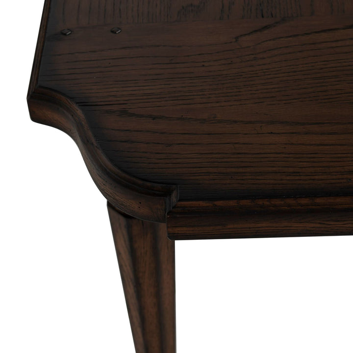 Mathis Oak Rectangle Legged Extension Dining Table - Rustic Antique Oak, 86 In. W X 30.25 In. H