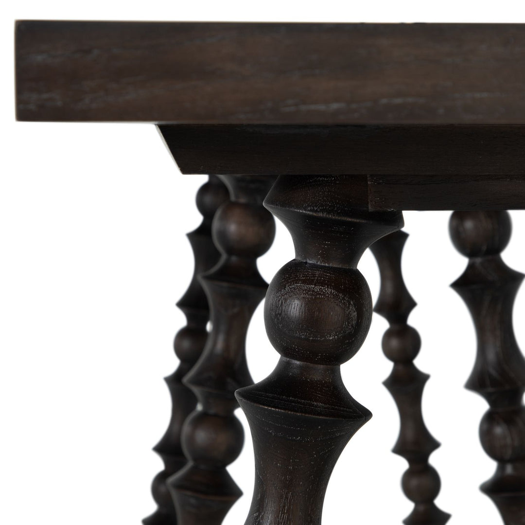 Kirkwood Mindi Veneer Rectangle Trestle Console Table - 70 In. W X 34.25 In. H
