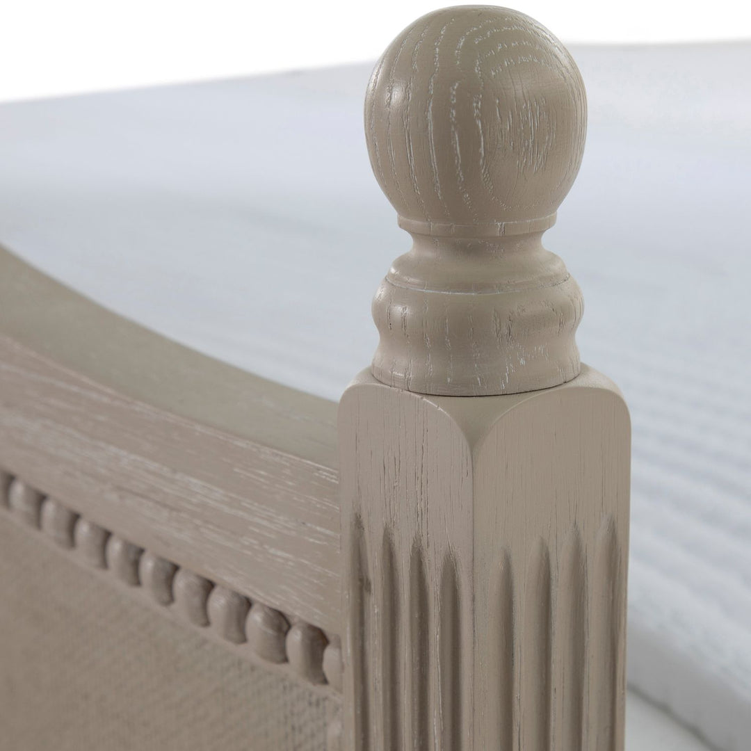 Caroline Wood 18th Century Curved Bed
