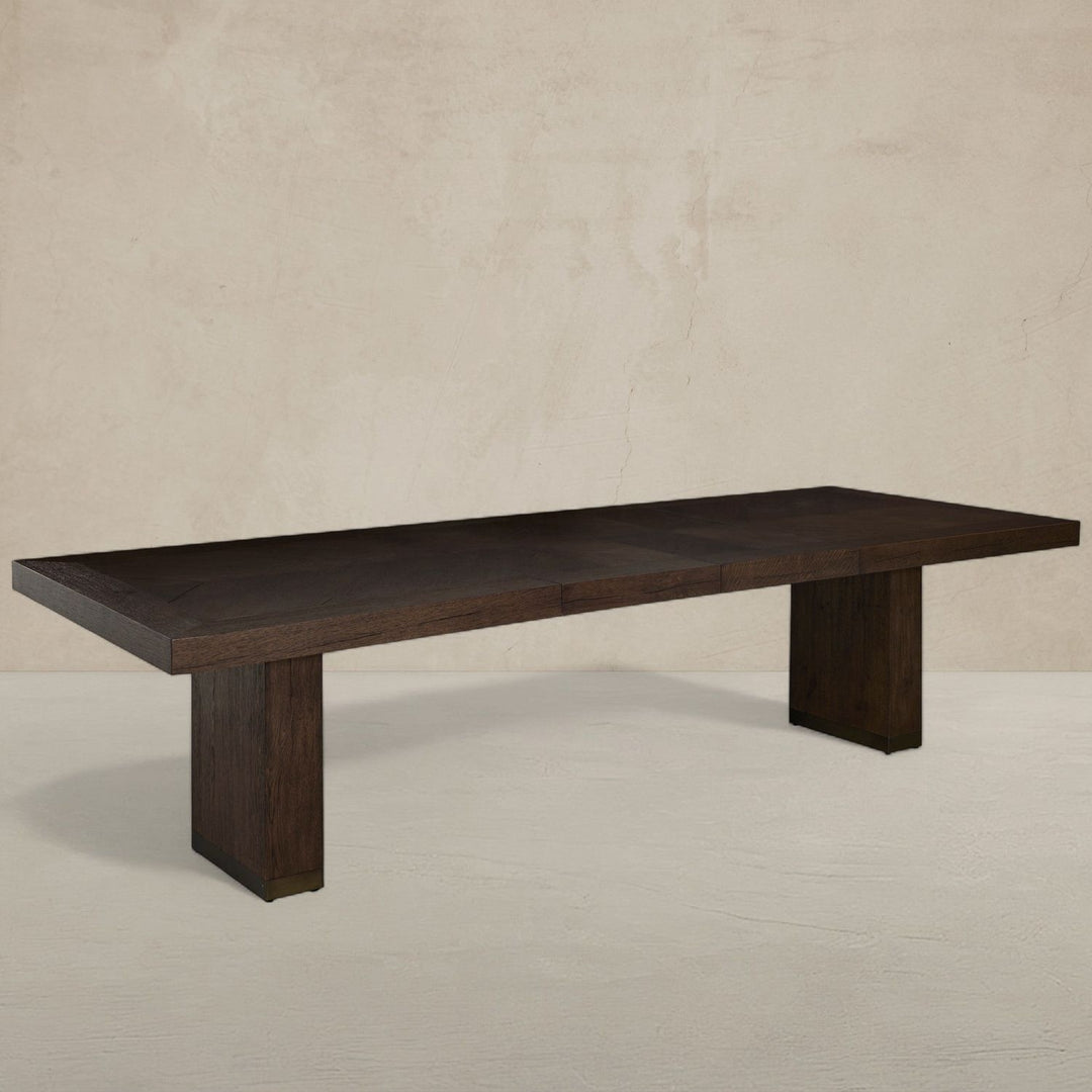 Highland Oak Rectangle Legged Extension Dining Table - Dusk, 78 In. W X 30 In. H