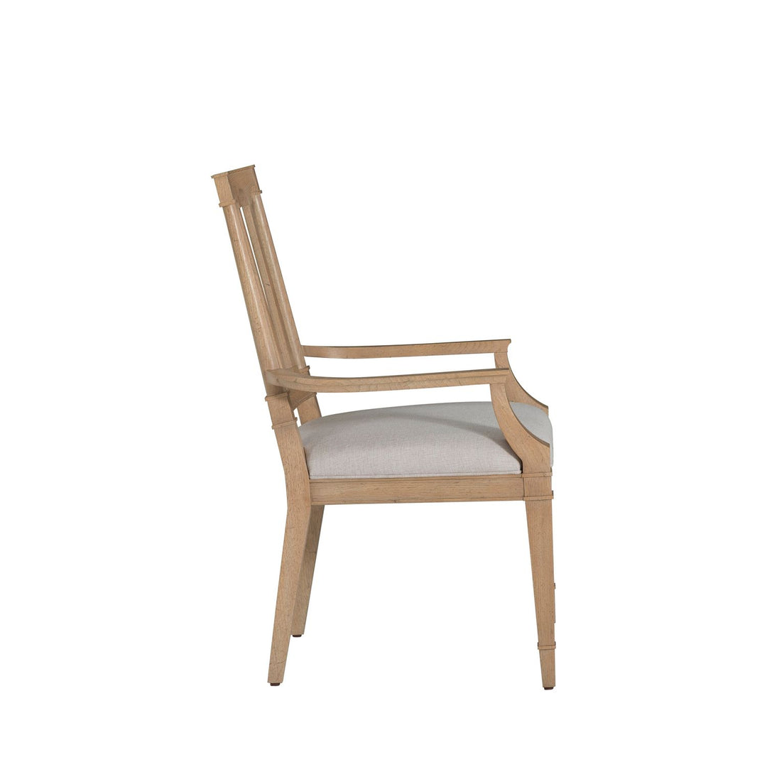 Mathis Wood Sculpted Back Dining Arm Chair
