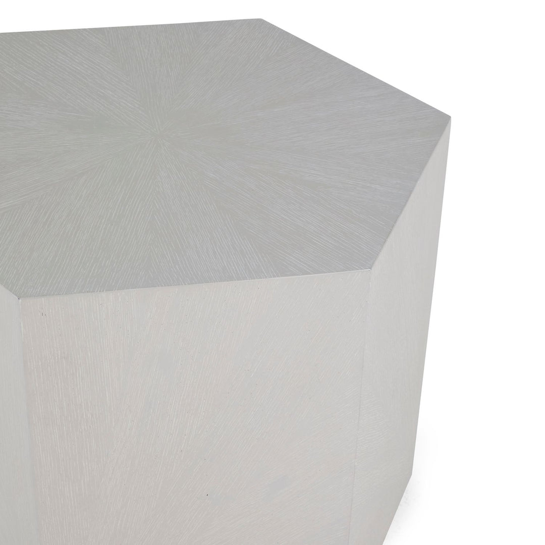 Winslet Iron Hexagon Pedestal Side Table - 26 In. W X 22.75 In. H