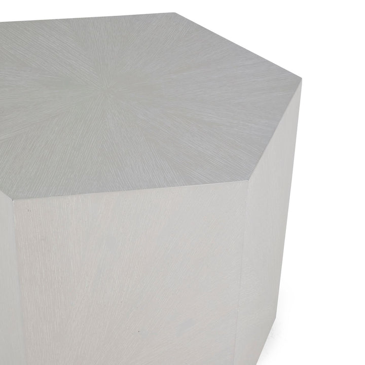 Winslet Iron Hexagon Pedestal Side Table - 26 In. W X 22.75 In. H
