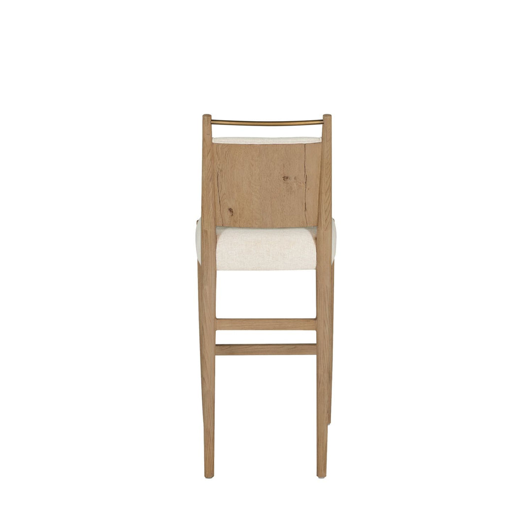 Highland Oak Reclined Back Bar Stool - Dawn