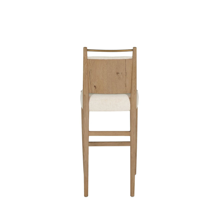 Highland Oak Reclined Back Bar Stool - Dawn