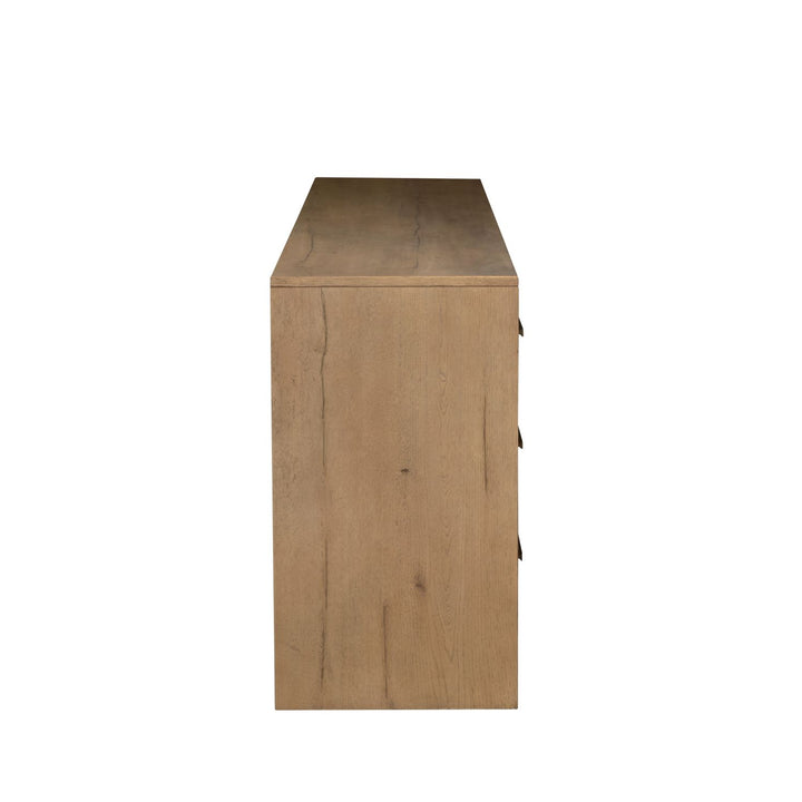 Wren Oak Wood Dresser - 6 Drawers, Dawn