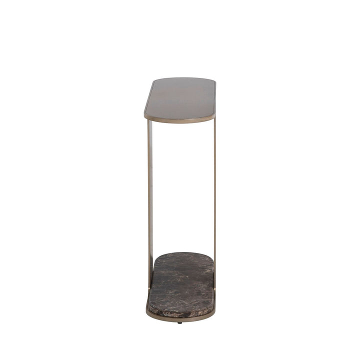 Cascade Metal Oval Side Table - 8 In. W X 24 In. H