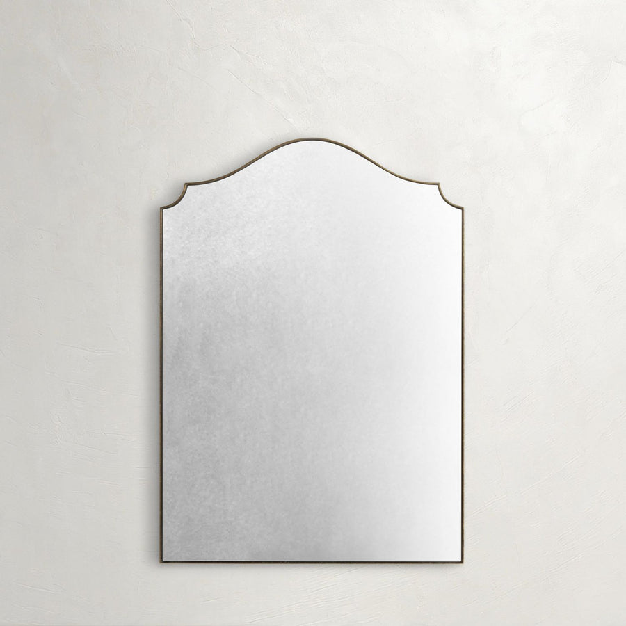 Norma Arch Top Dresser Mirror - Gilded Gold, 35 In. H X 25 In. W X 1.5 In. D